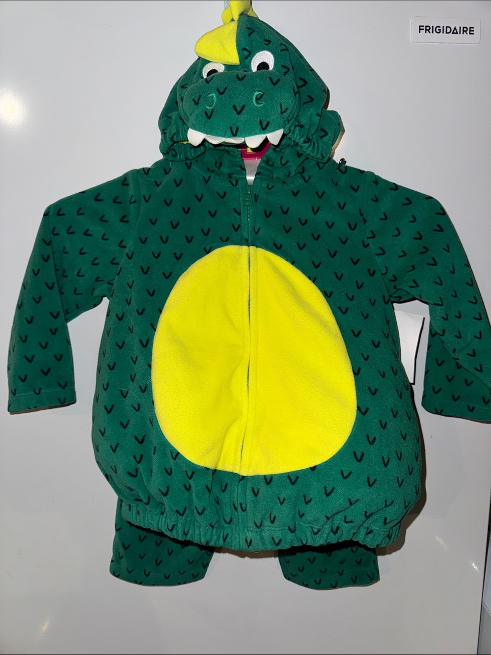 Carters Baby Dinosaur Halloween Costume 2-Pc Fleece Hoodie & Pants Green 24M